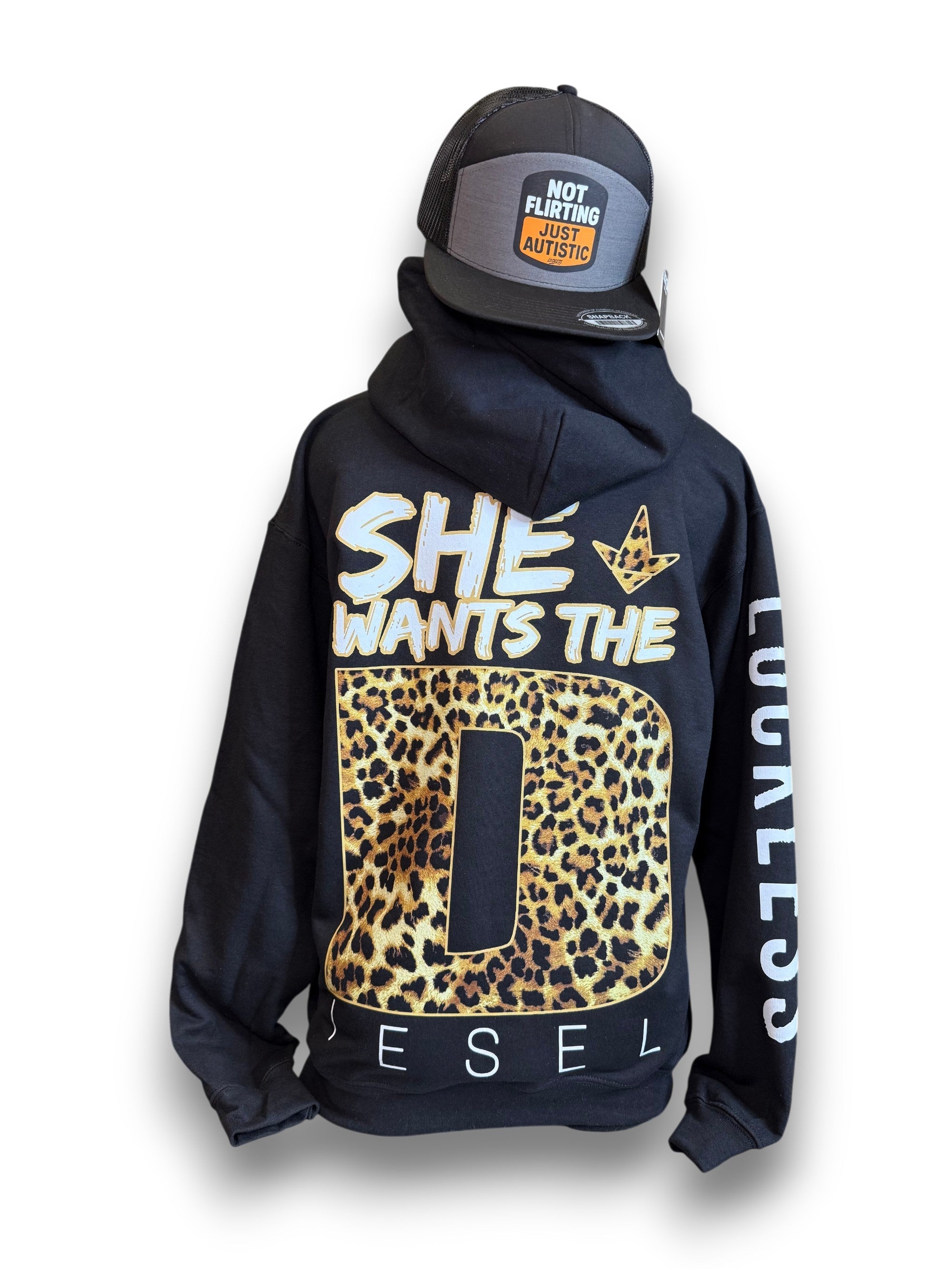 She Wants The Diesel Hoodie Leopard Edition