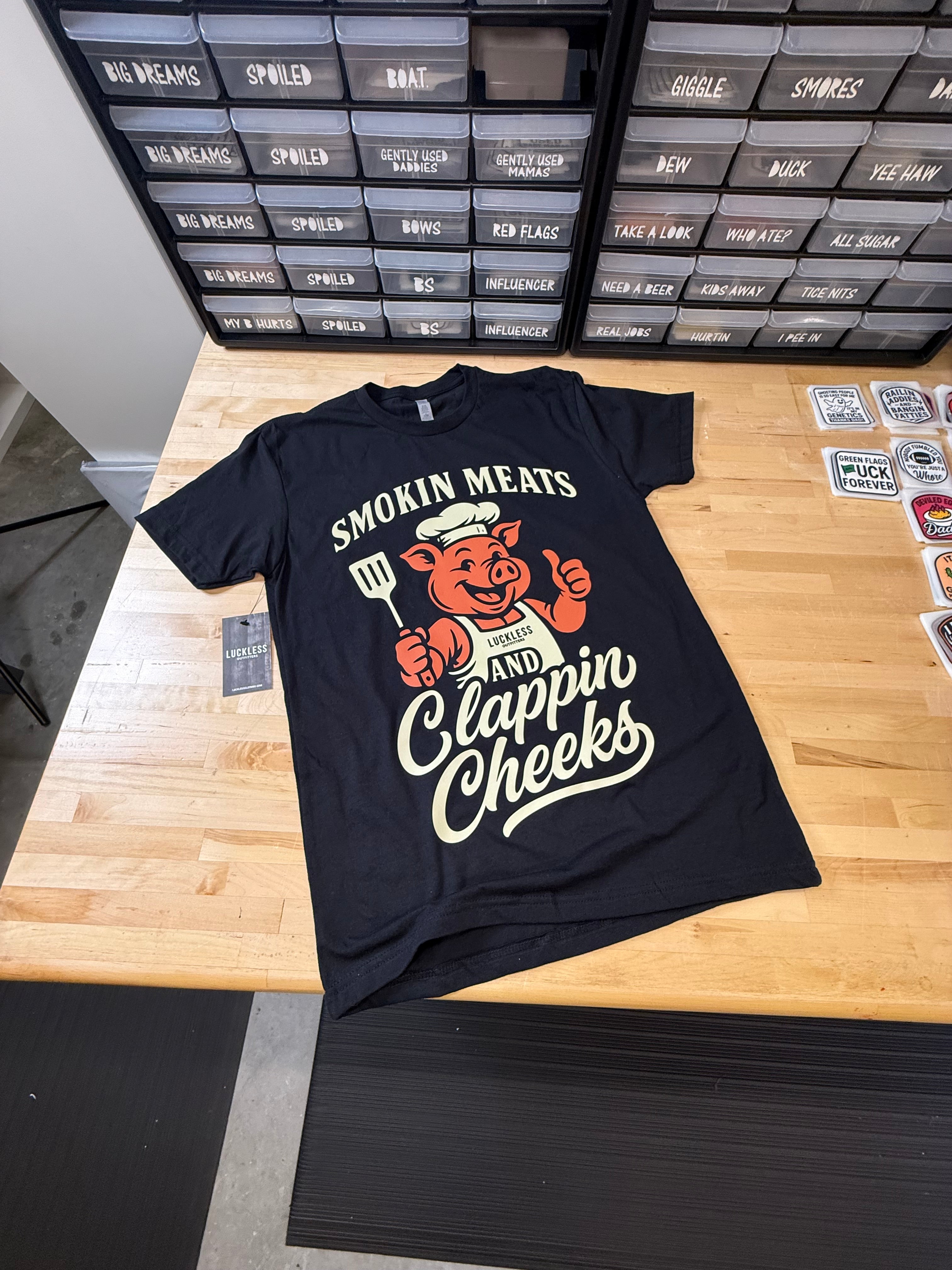 Smokin Meats and Clappin Cheeks Tee