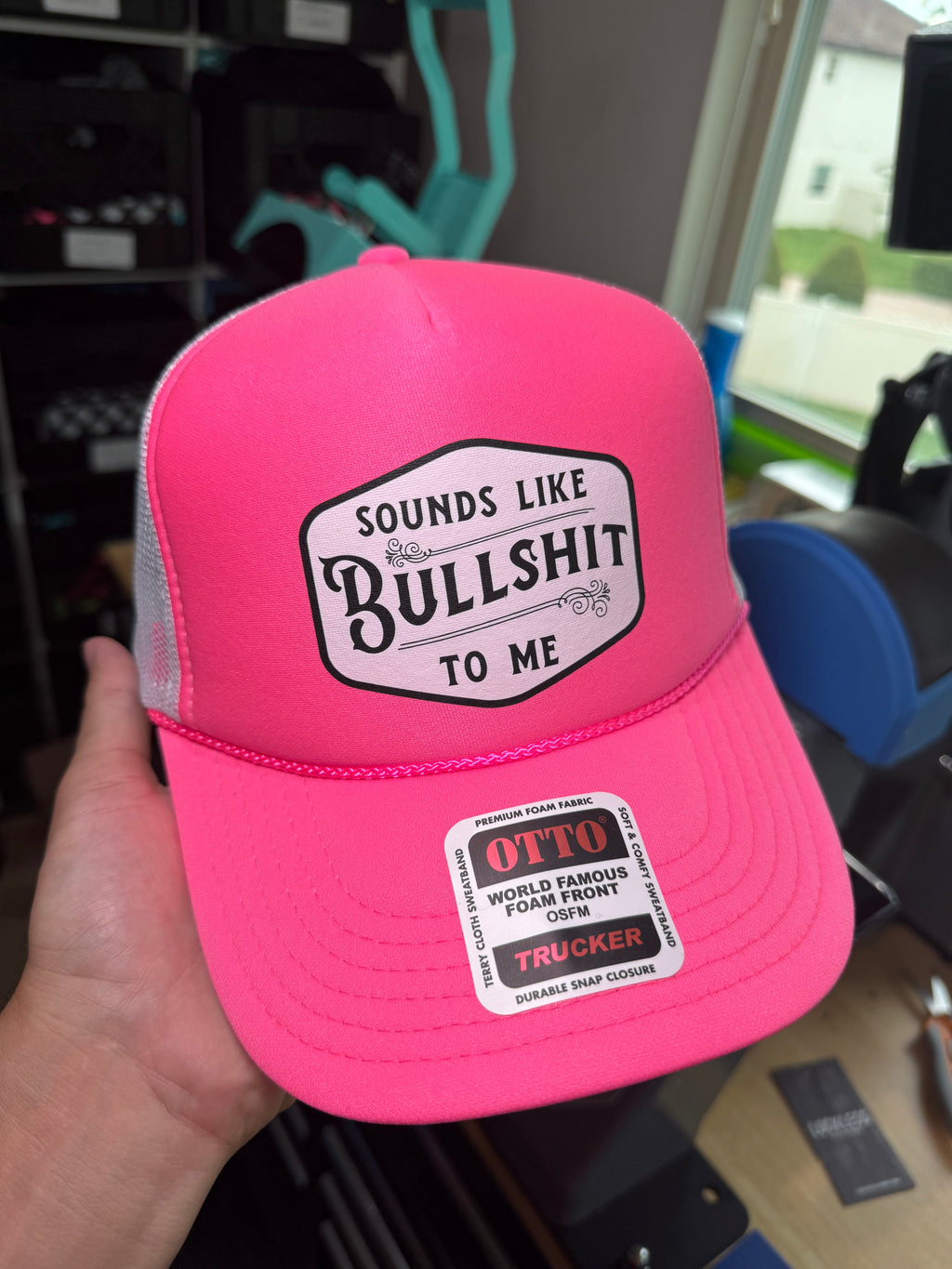 Sounds Like Bullshit To Me Trucker Hat