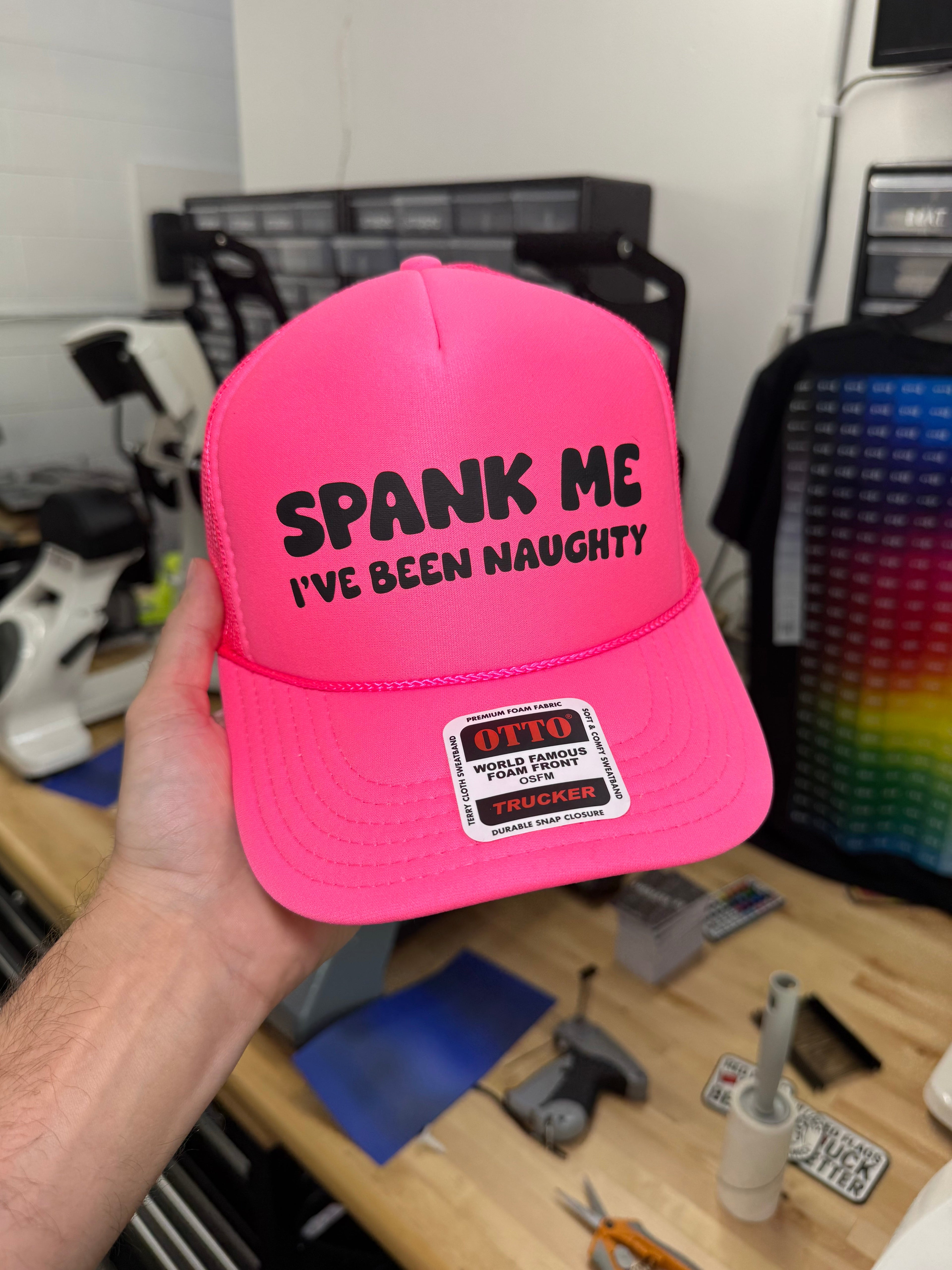 Spank Me Ive Been Naughty Trucker Hat