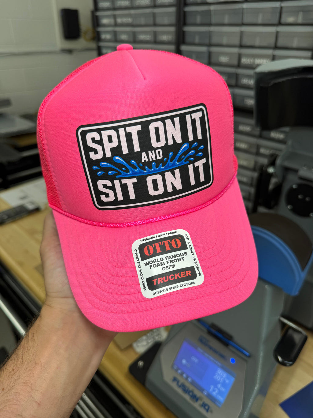 Spit On It and Sit On It Foam Trucker Hat