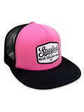 Spoiled By My Blue Collar Man Trucker Hat