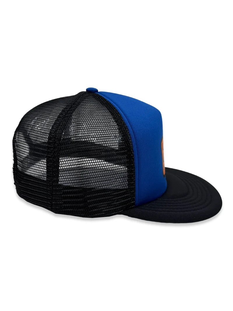 Spoiled By My Blue Collar Man Trucker Hat