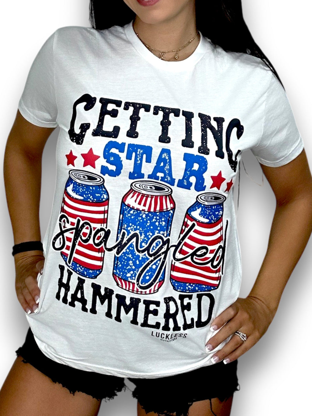 Star Spangled Hammered Tee