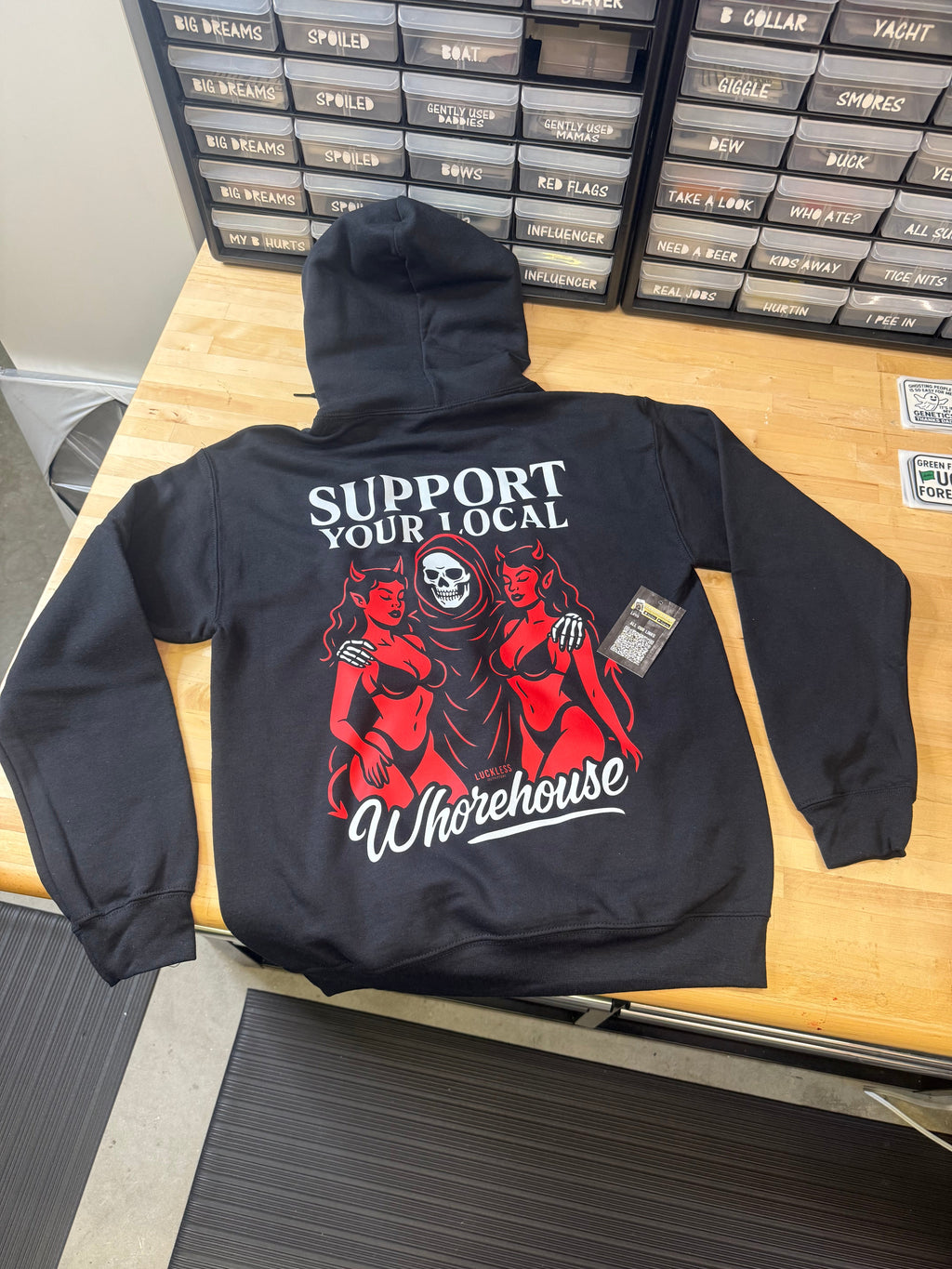 Support Your Local Whorehouse Hoodie