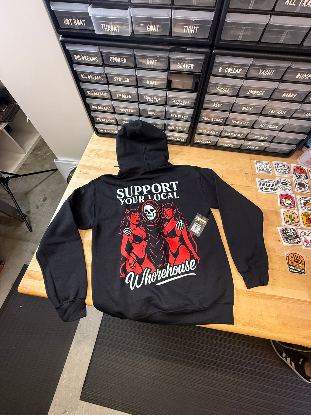 Support Your Local Whorehouse Hoodie