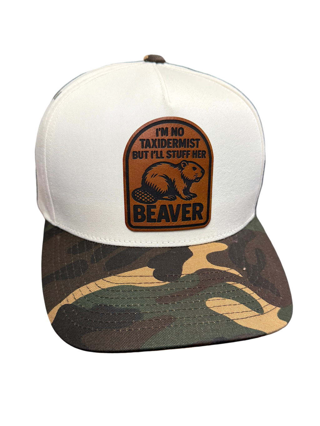 Taxidermist | Camo Leather Patch Snapback