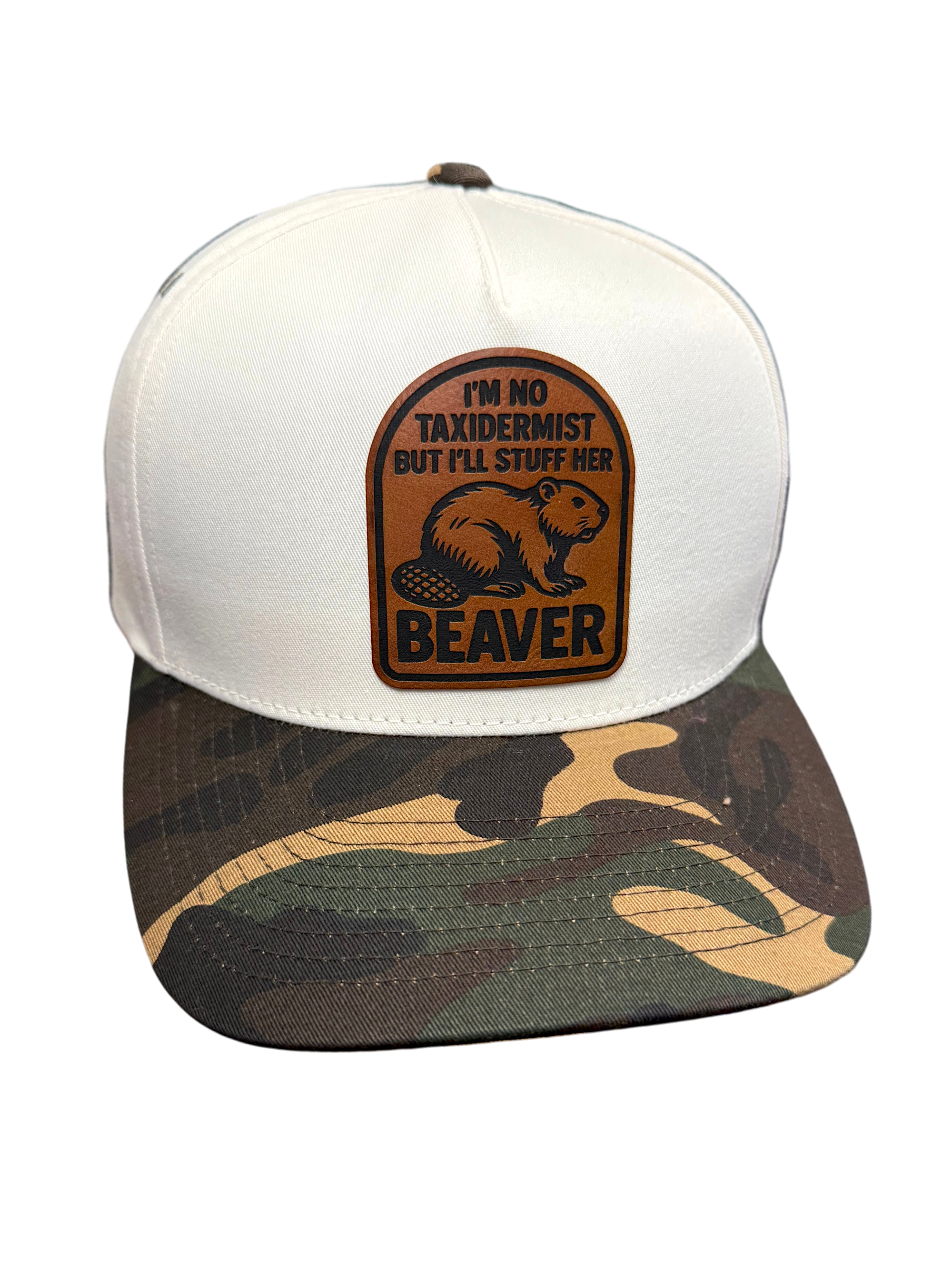 Taxidermist | Camo Leather Patch Snapback