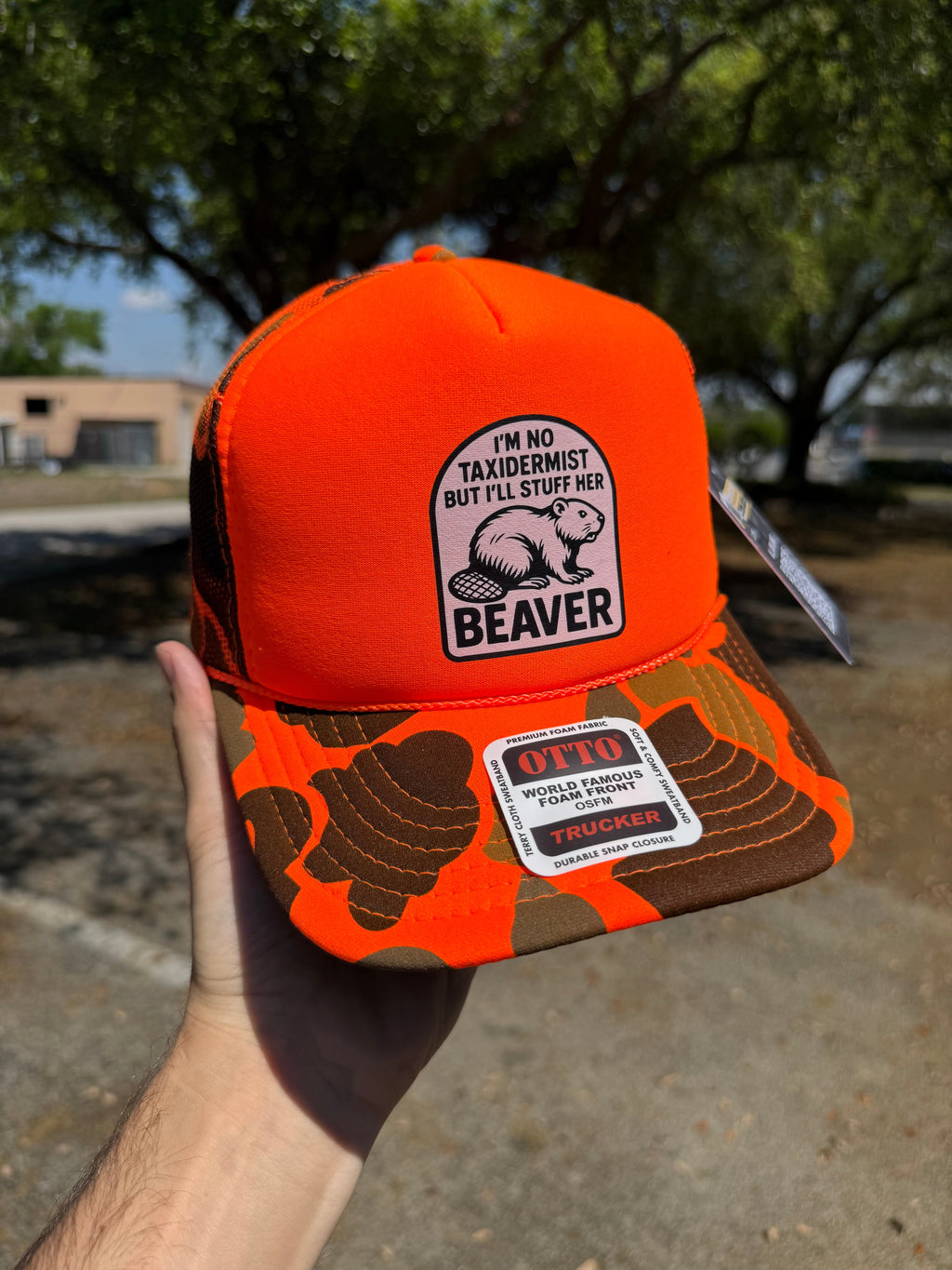 I'm No Taxidermist But I'll Stuff Her Beaver Trucker Hat