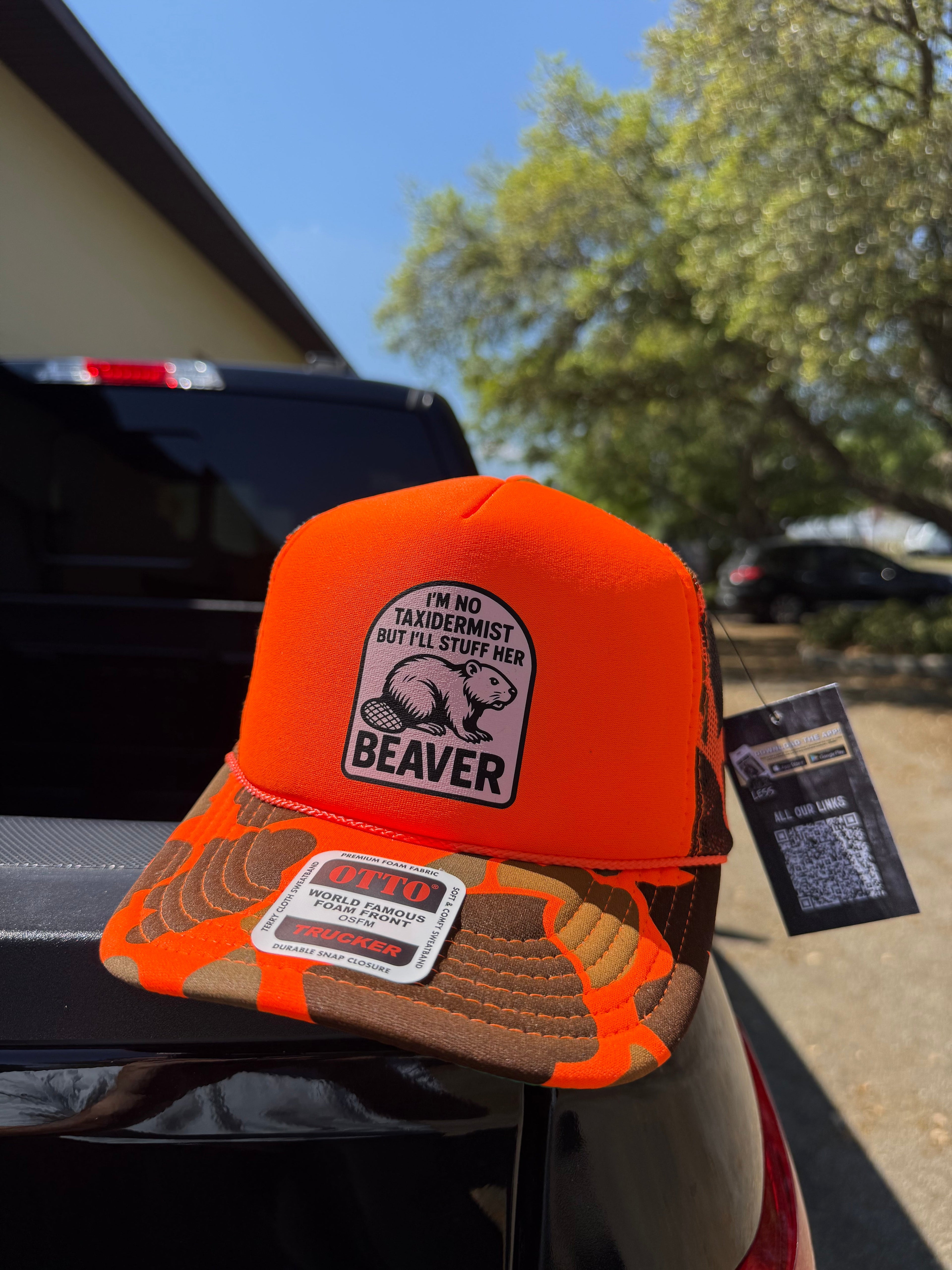 I'm No Taxidermist But I'll Stuff Her Beaver Trucker Hat