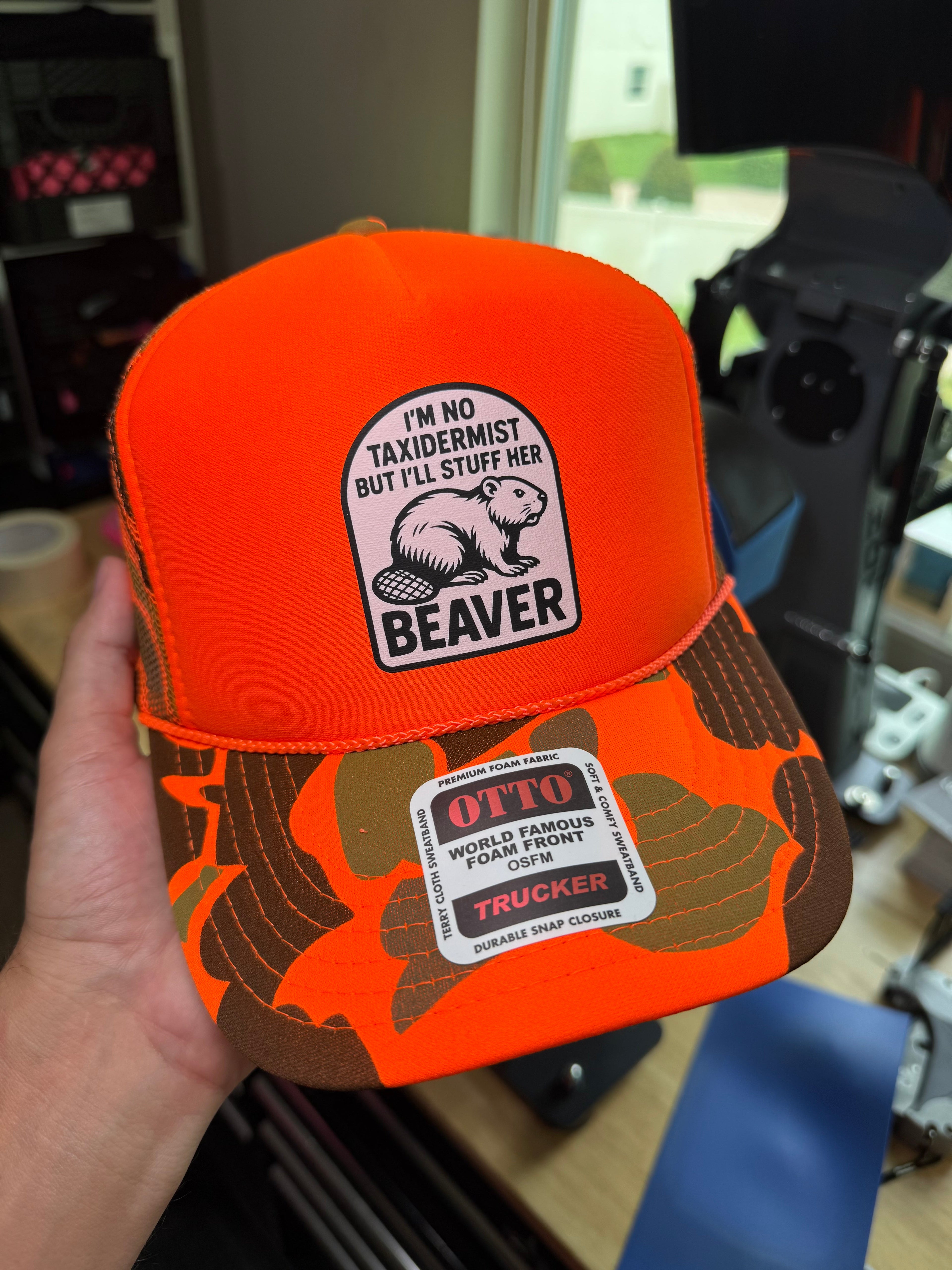 I'm No Taxidermist But I'll Stuff Her Beaver Trucker Hat