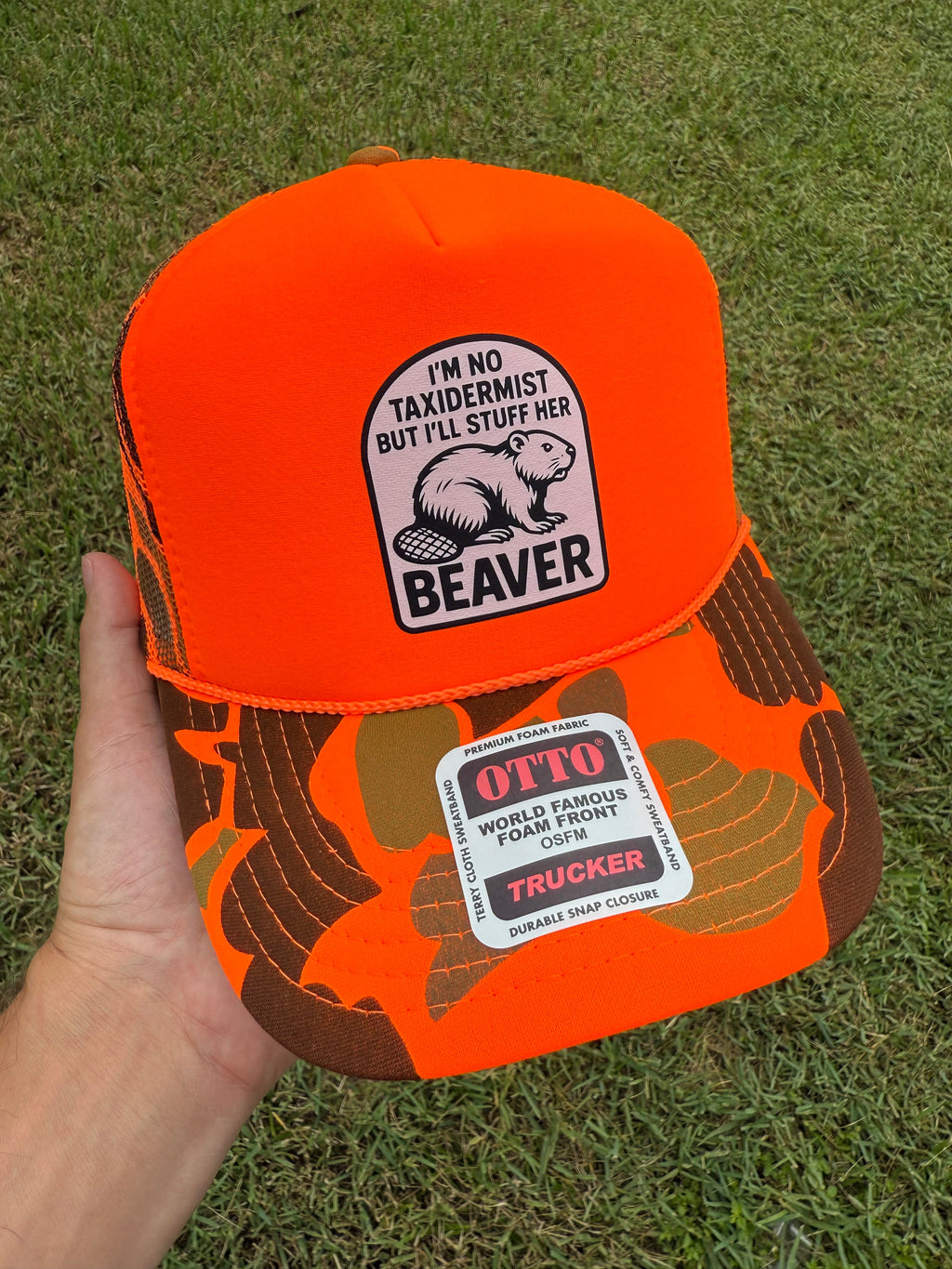 I'm No Taxidermist But I'll Stuff Her Beaver Trucker Hat