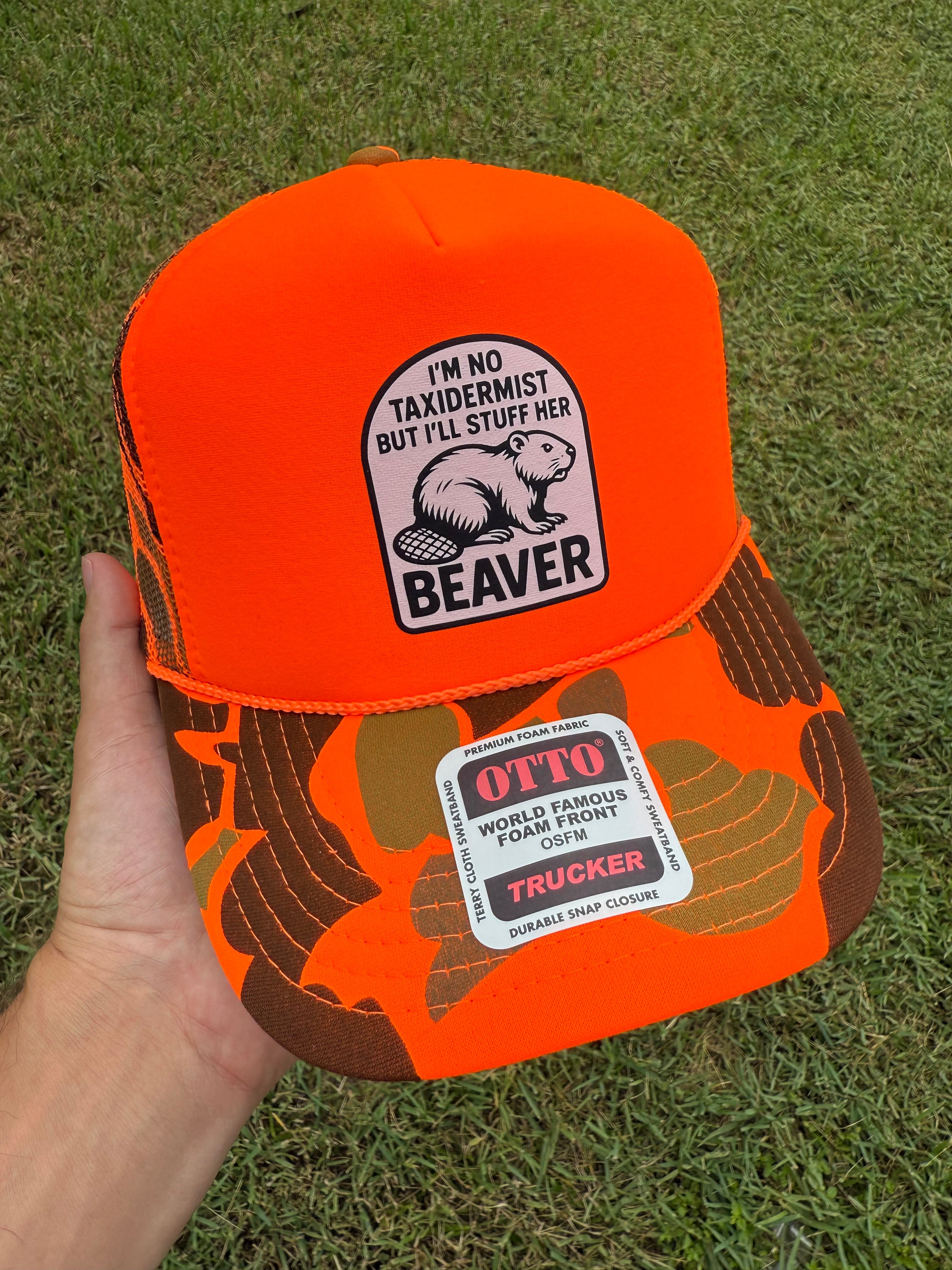 I'm No Taxidermist But I'll Stuff Her Beaver Trucker Hat