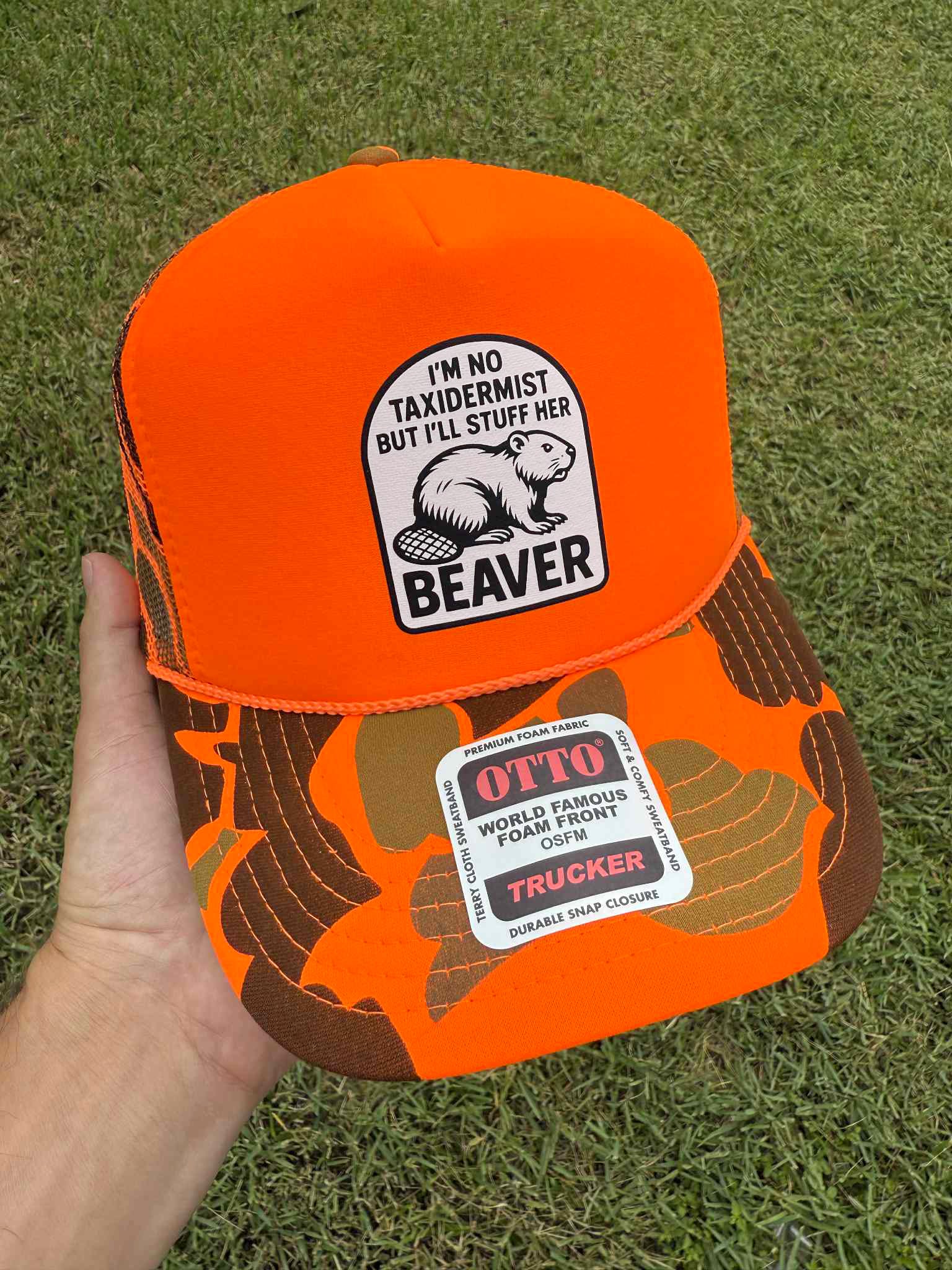 I'm No Taxidermist But I'll Stuff Her Beaver Trucker Hat