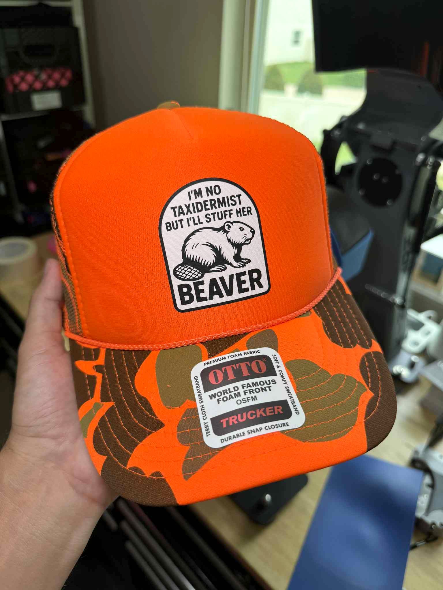 I'm No Taxidermist But I'll Stuff Her Beaver Trucker Hat