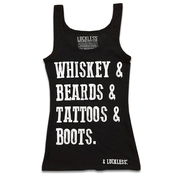 Whiskey And Beards Tank Top