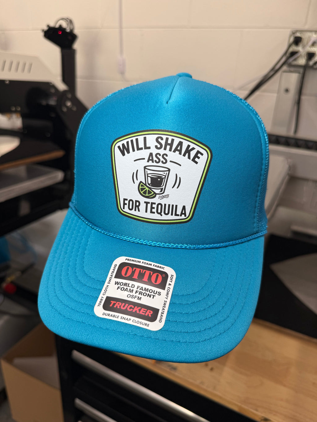 Will Shake Ass For Tequila Trucker Hat