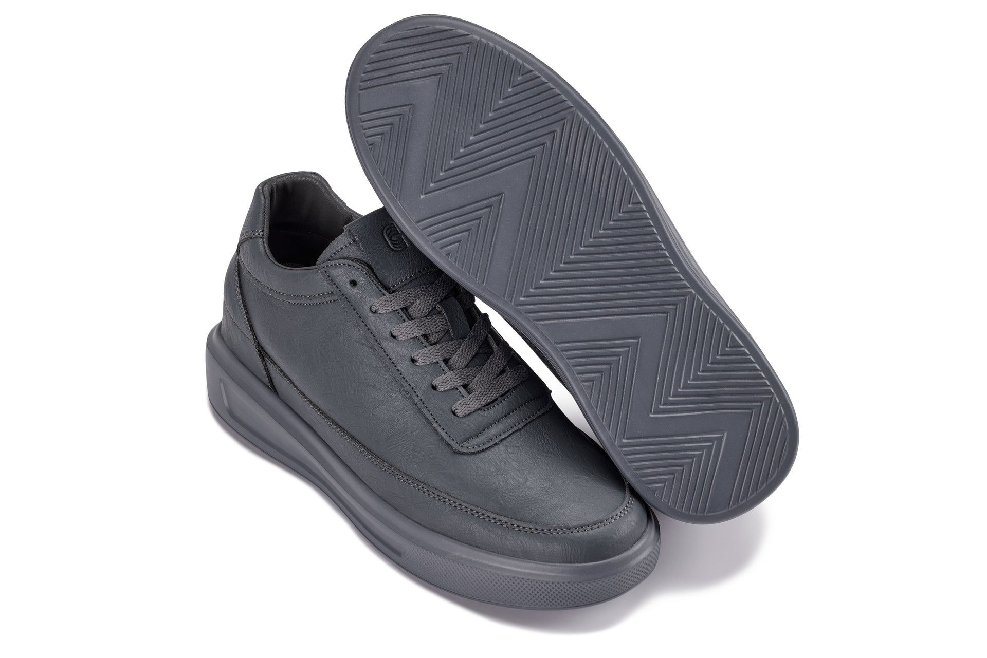 CALTO - X1649 - 2.8 Inches Taller (Iron Grey) - Lightweight Sneakers