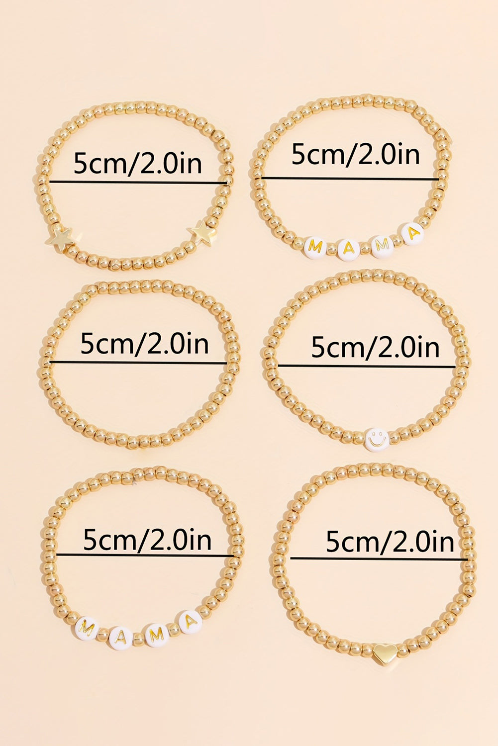 Milana Plated Beaded Bracelet Set