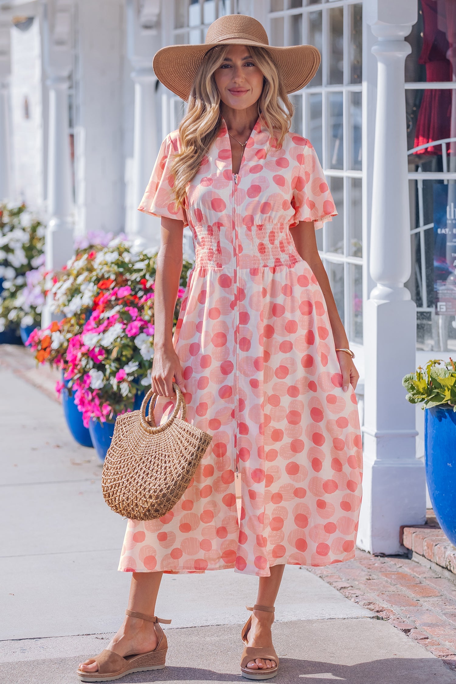 Talia Zip Up Long Dress