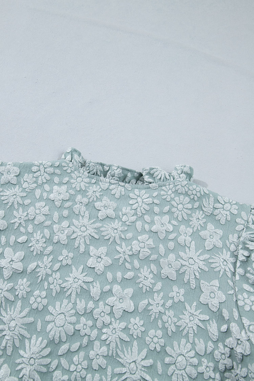 Adalyn Jacquard Puff Sleeve Blouse