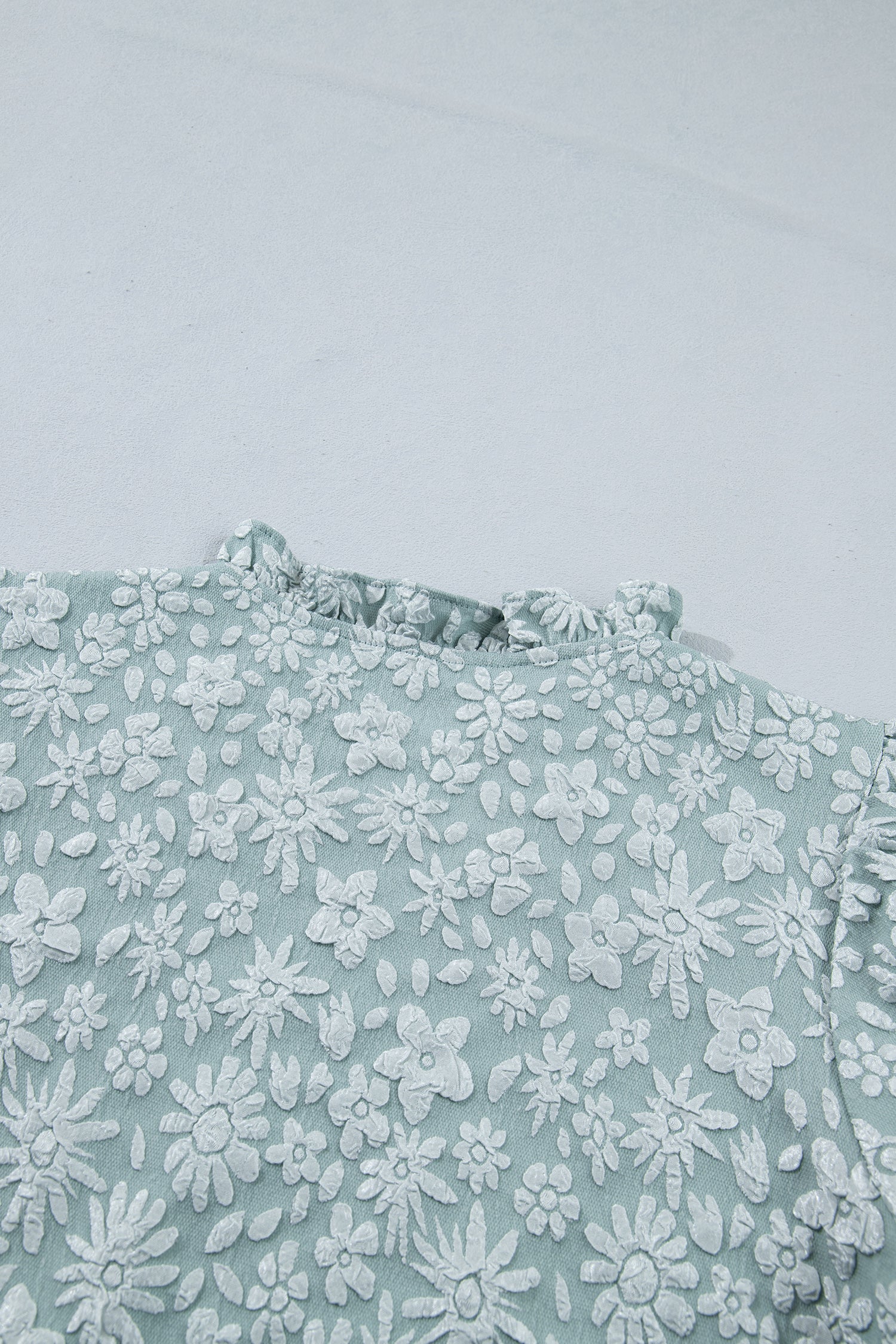 Adalyn Jacquard Puff Sleeve Blouse