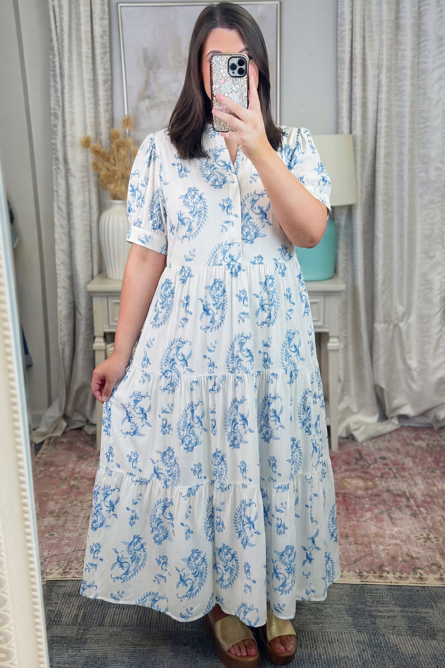 Milana Short Sleeve Maxi PLUS Dress