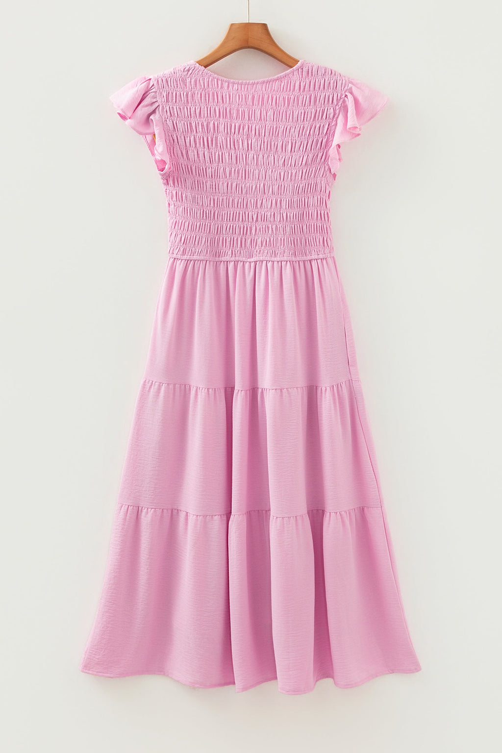 Treasure Flare Tiered Midi Dress