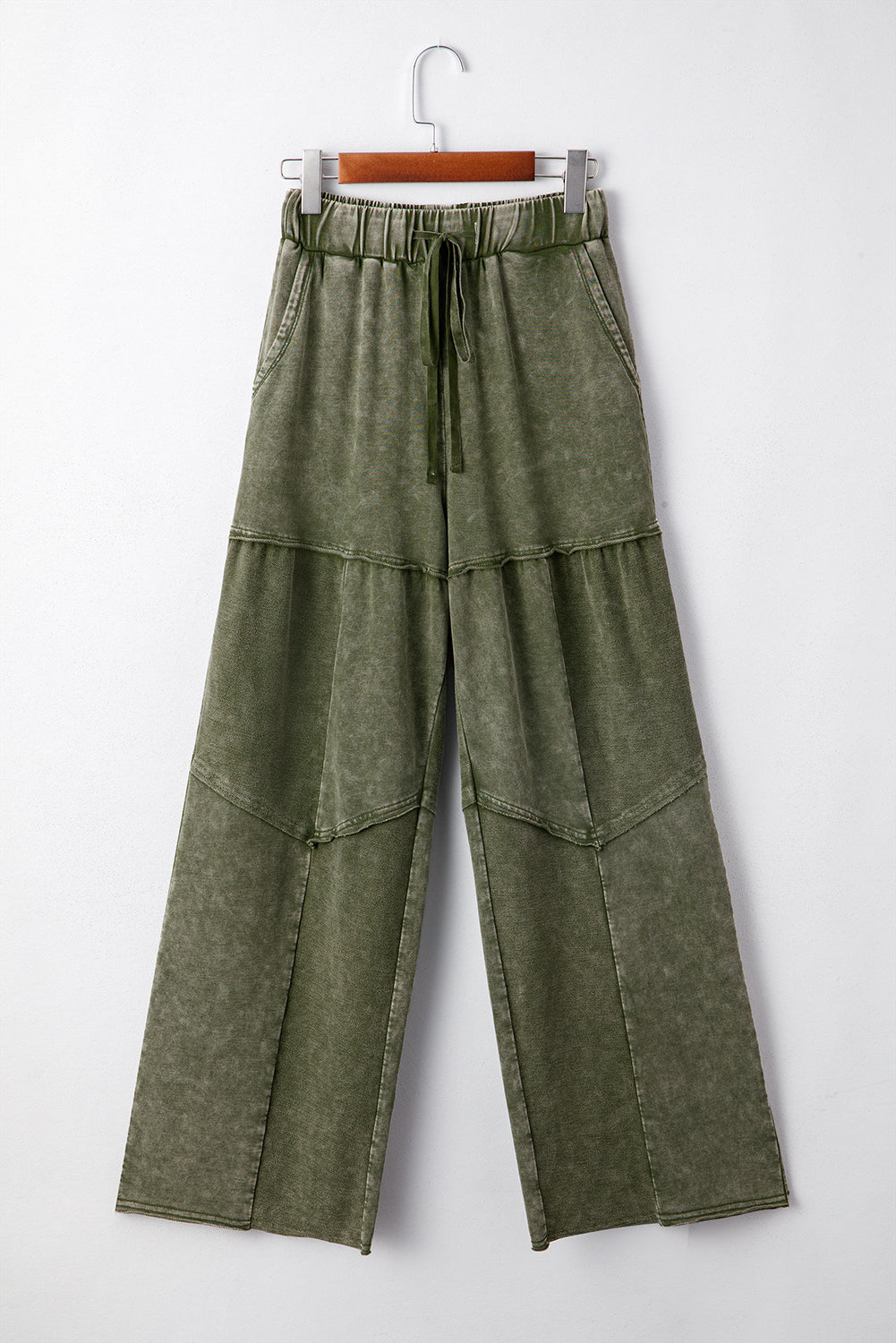 Paisley Leg Patchwork Drawstring Pants