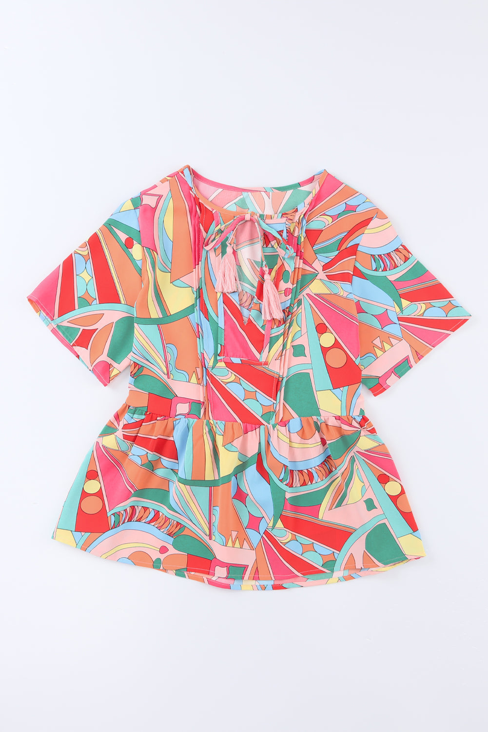 Kalani abstract Pattern Flowy Blouse