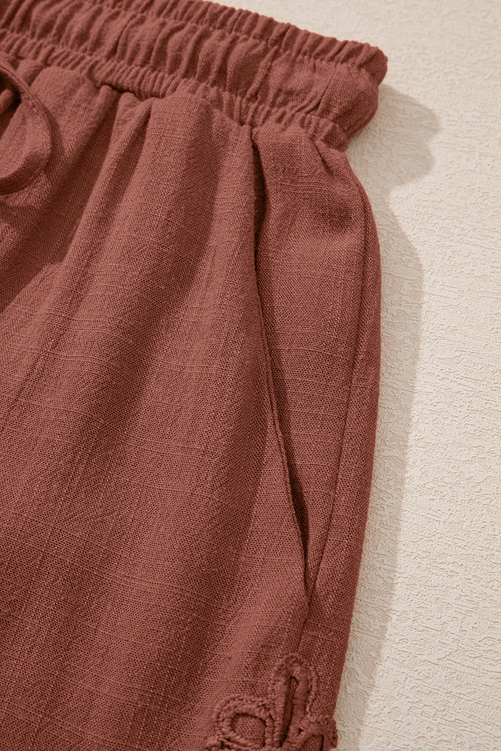 Kaia Waist Loose Linen Shorts