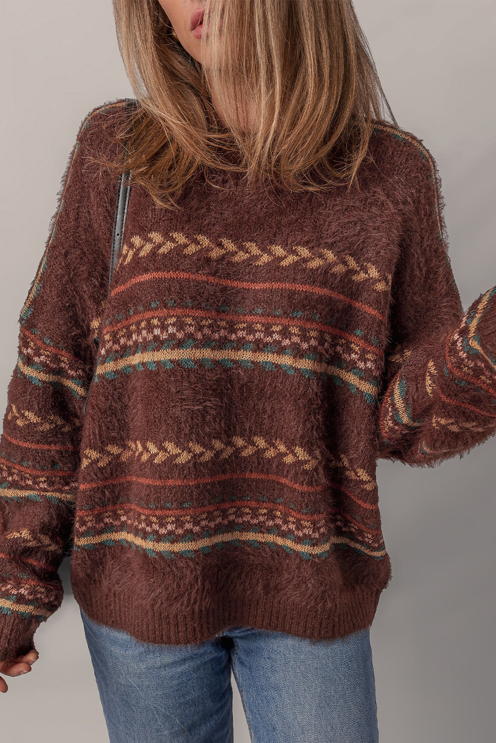 Madison Knitted Drop Shoulder Sweater
