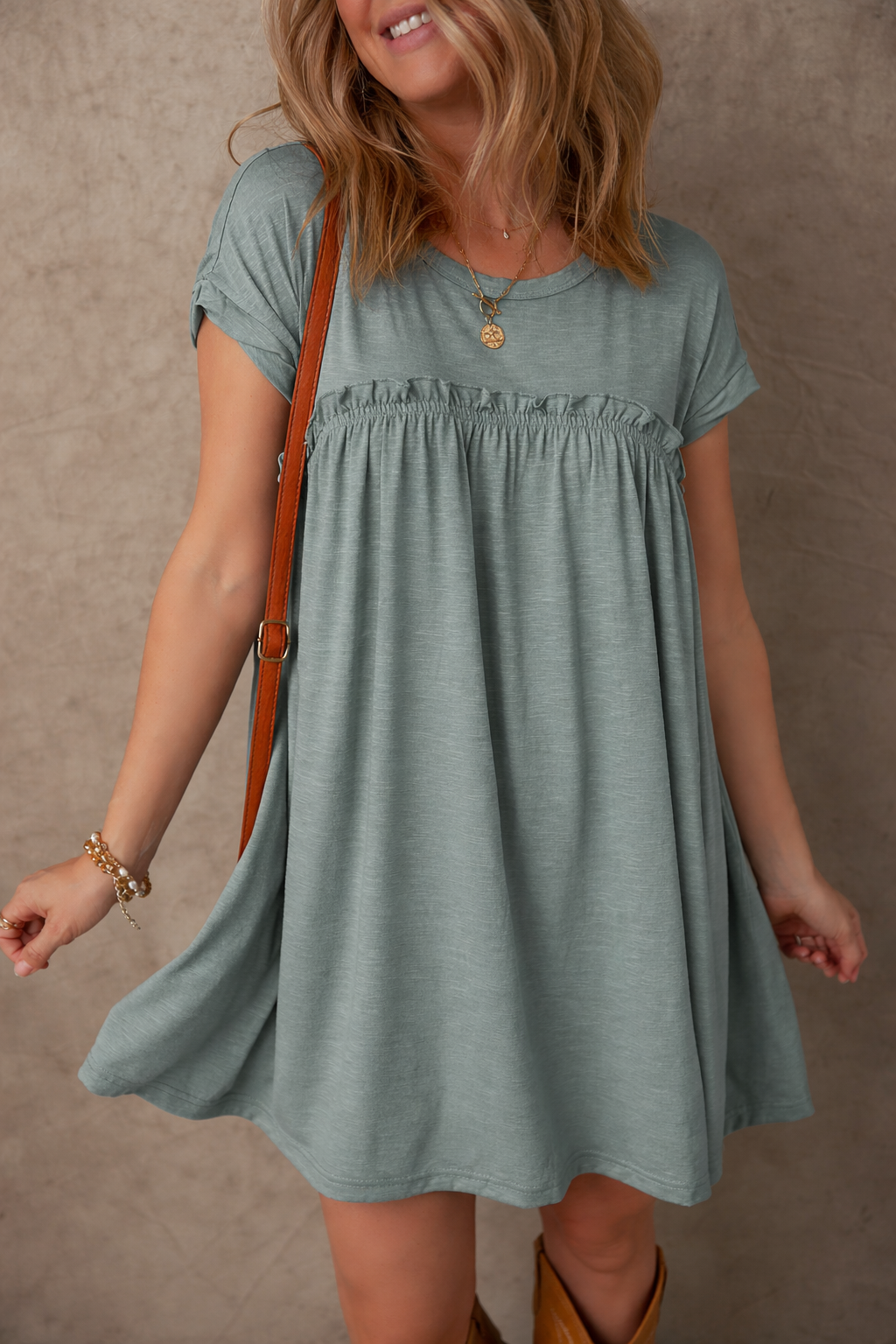 Daniela Gathered Seam T Shirt