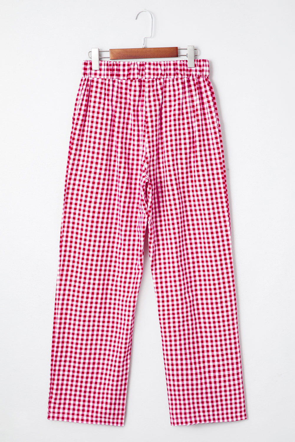 Laura Plaid Casual Loose Trousers