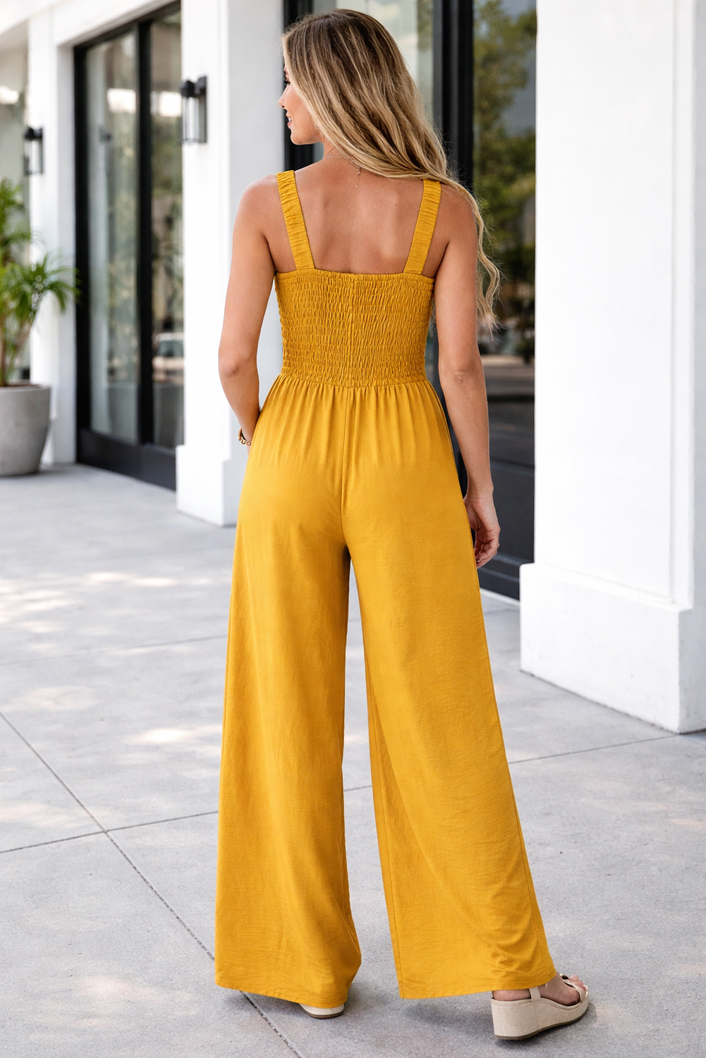 Rebecca Sleeveless Wide Leg Jumpsuit