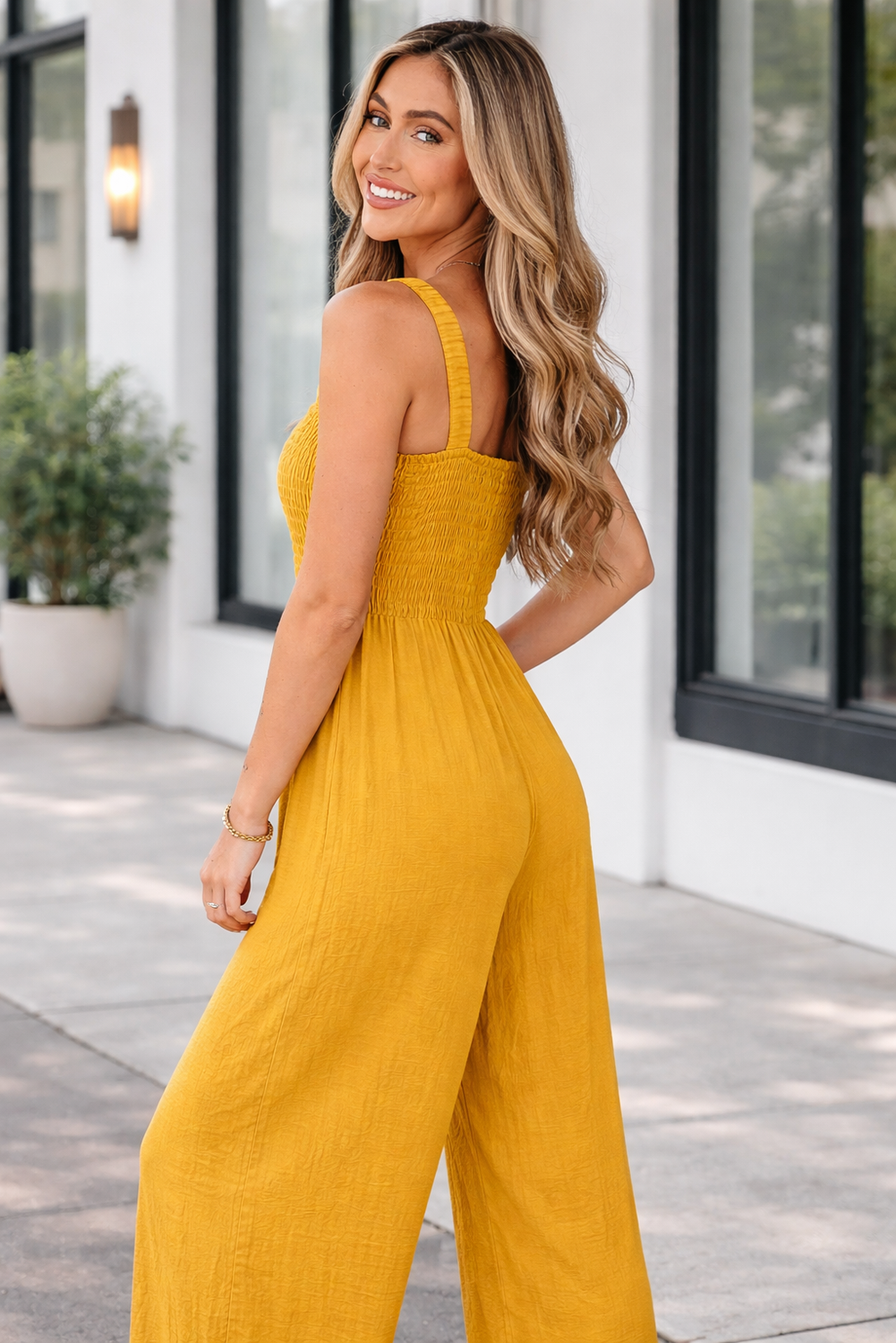 Rebecca Sleeveless Wide Leg Jumpsuit