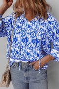 Anne 4 Sleeve Tied Blouse