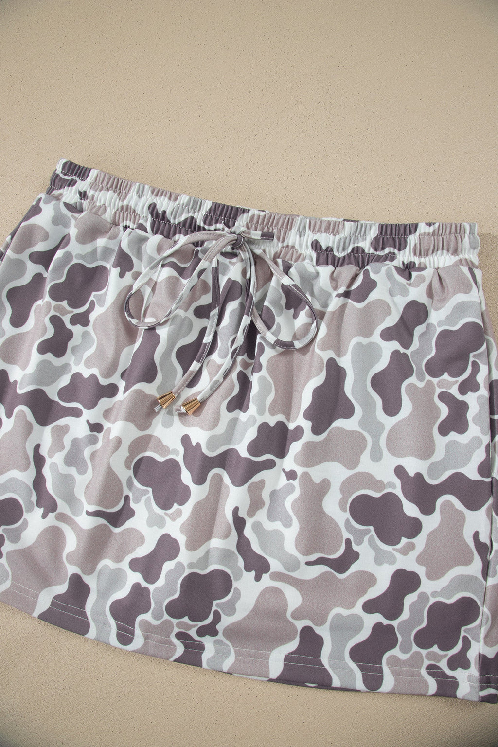 Amari Waist Drawstring Mini Skort