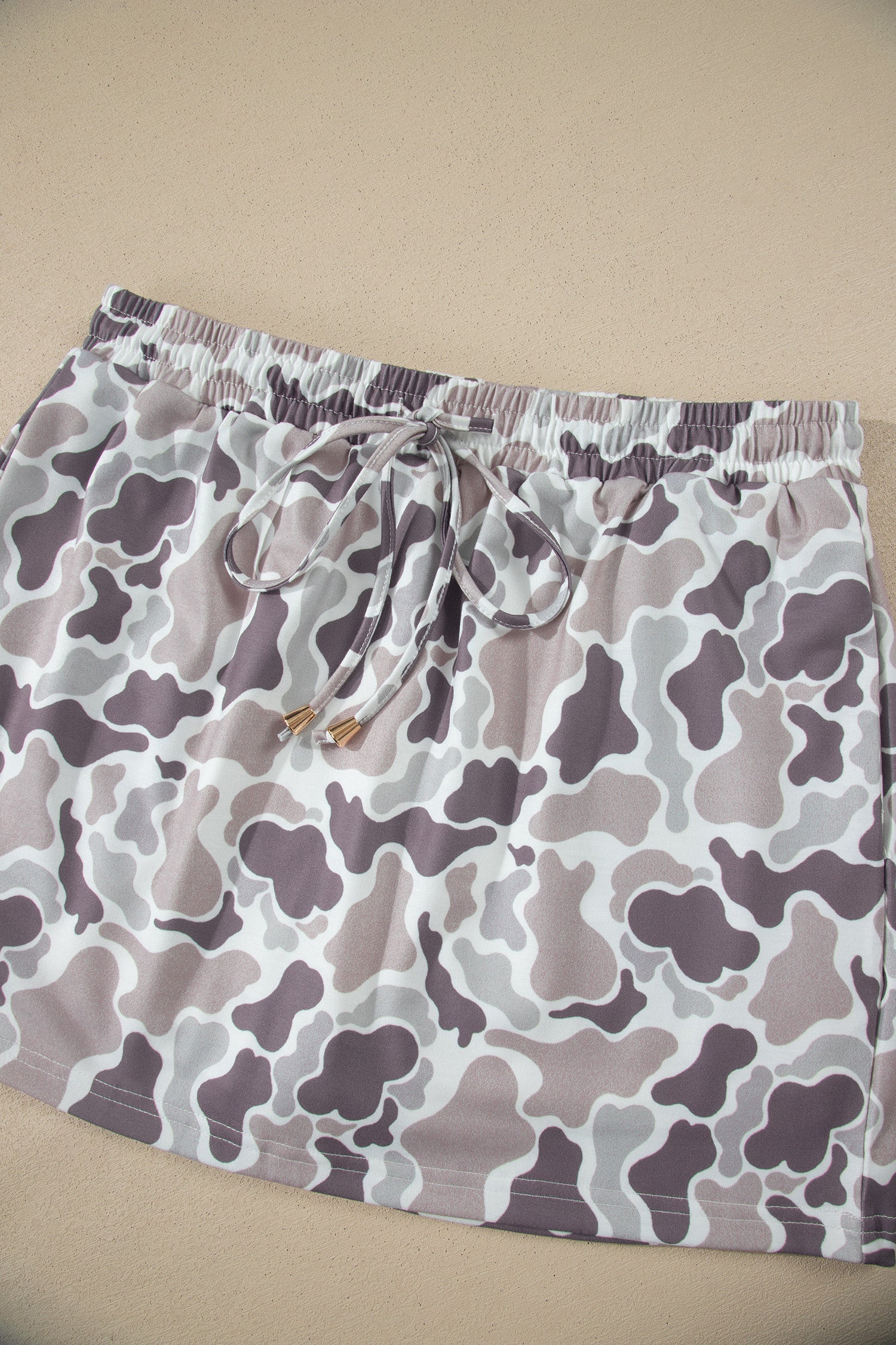 Amari Waist Drawstring Mini Skort