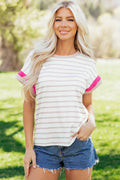 Zayla Trim Short Sleeve Top