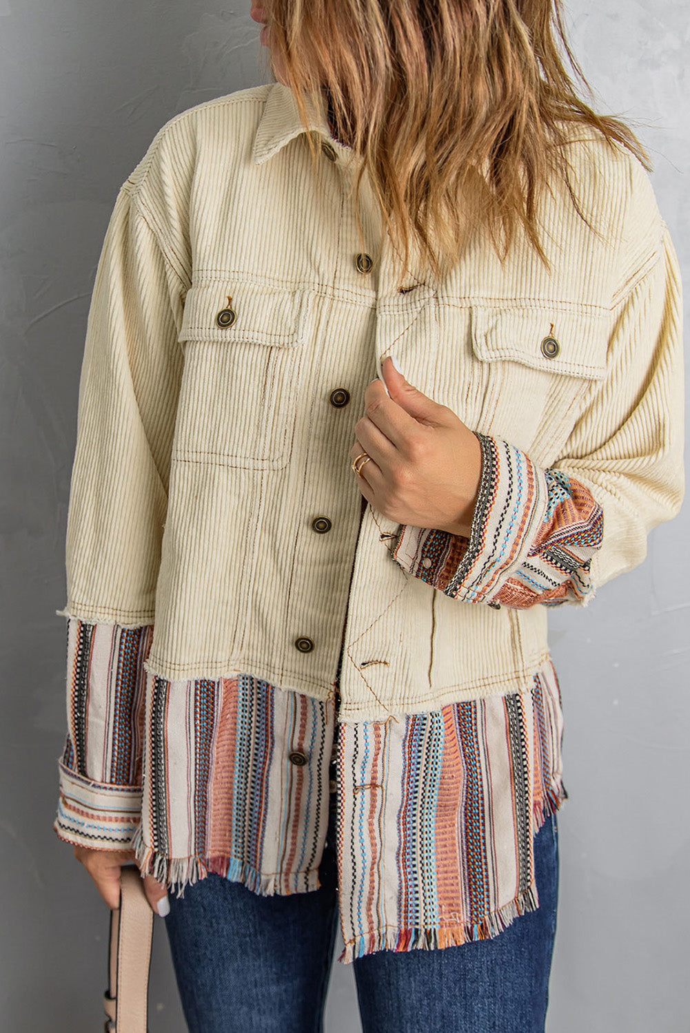 Lyla Button Up Corduroy Jacket