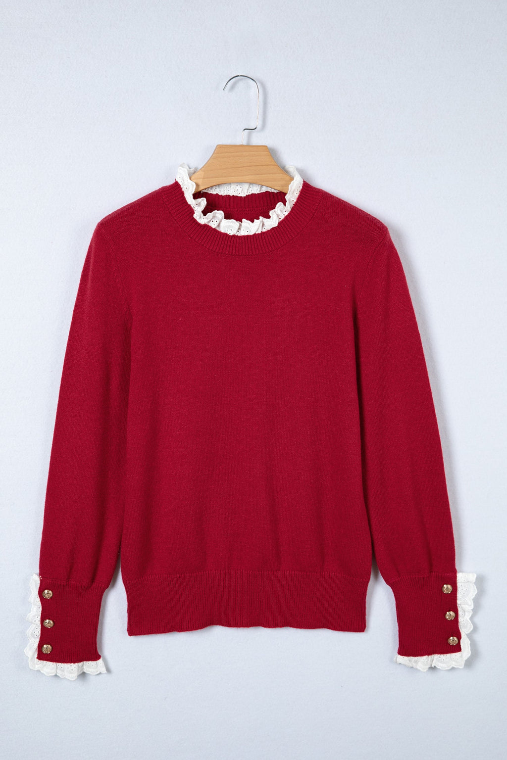 Brooklynn Patchwork Cuffs Loose Sweater