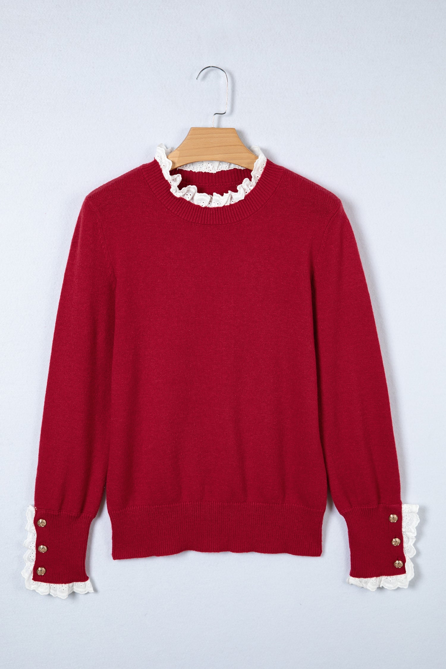Brooklynn Patchwork Cuffs Loose Sweater