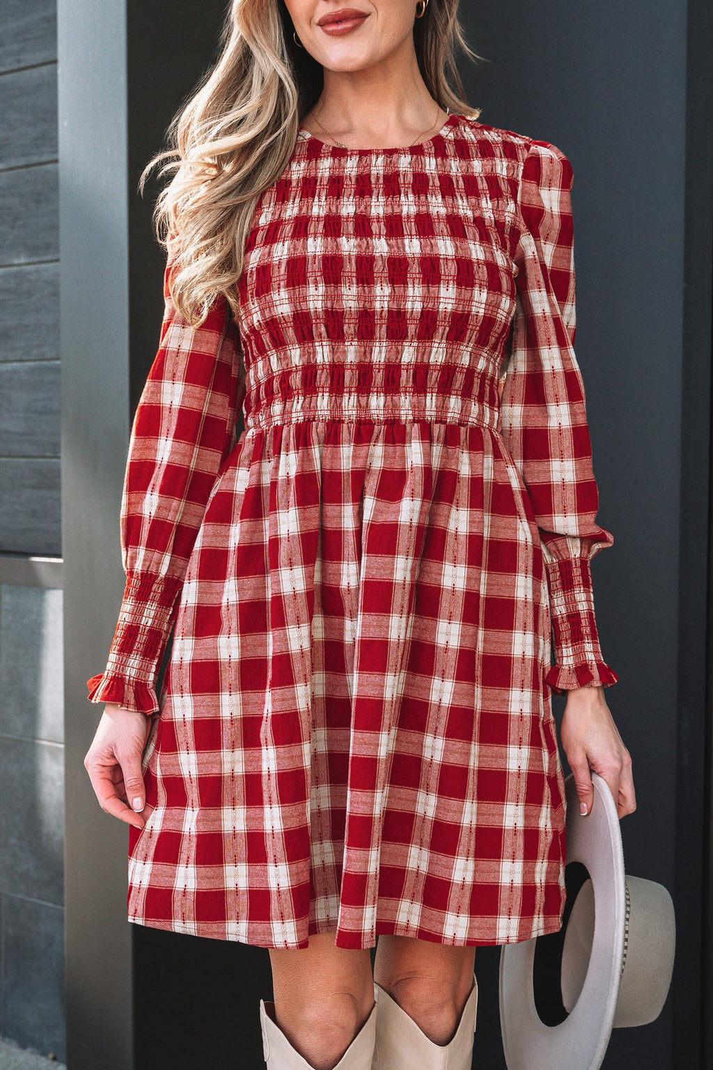 Amelia Puff Sleeve Mini Dress