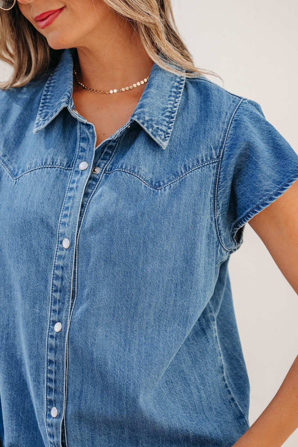 Keyla Ruffled Short Sleeve Shirt