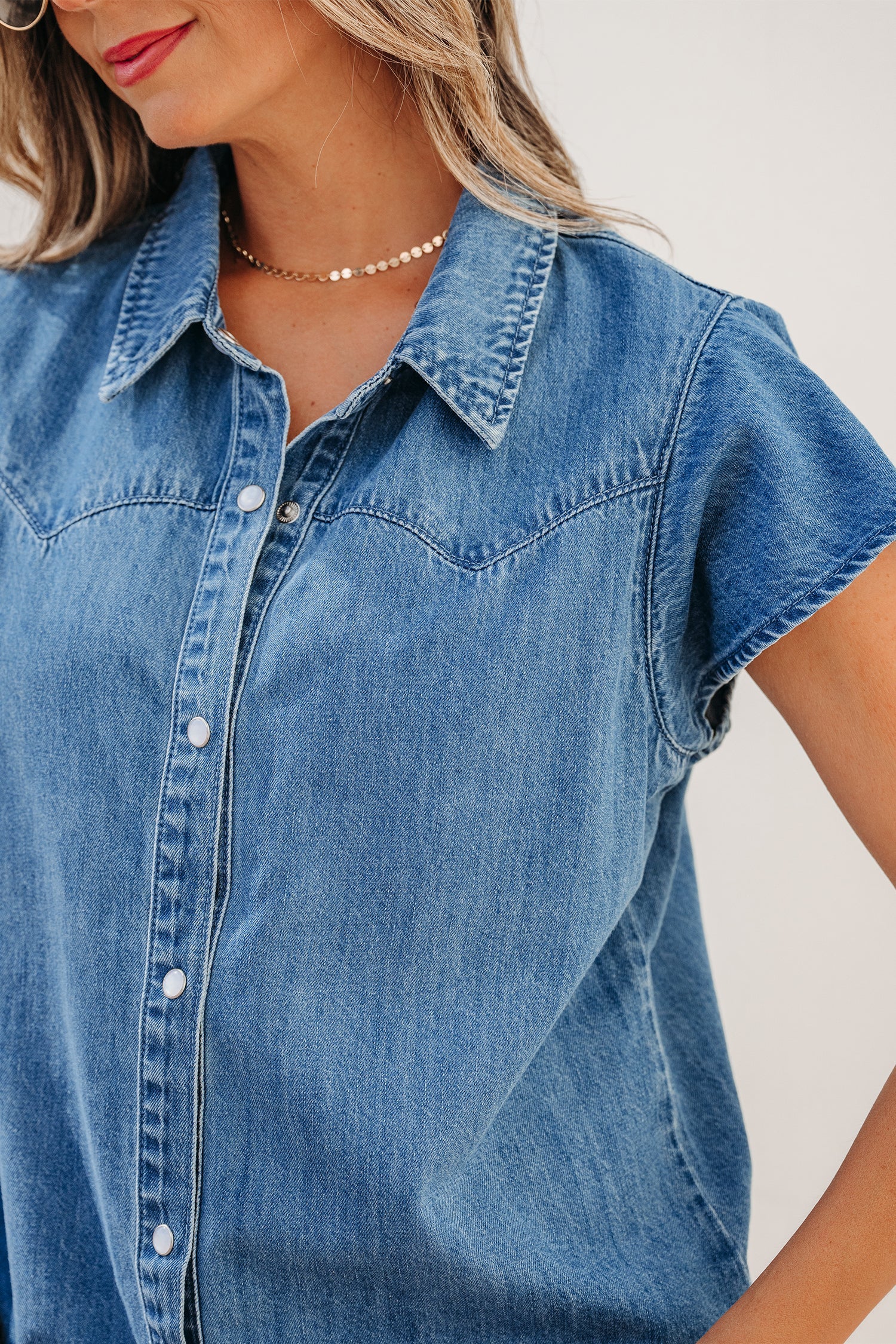 Keyla Ruffled Short Sleeve Shirt