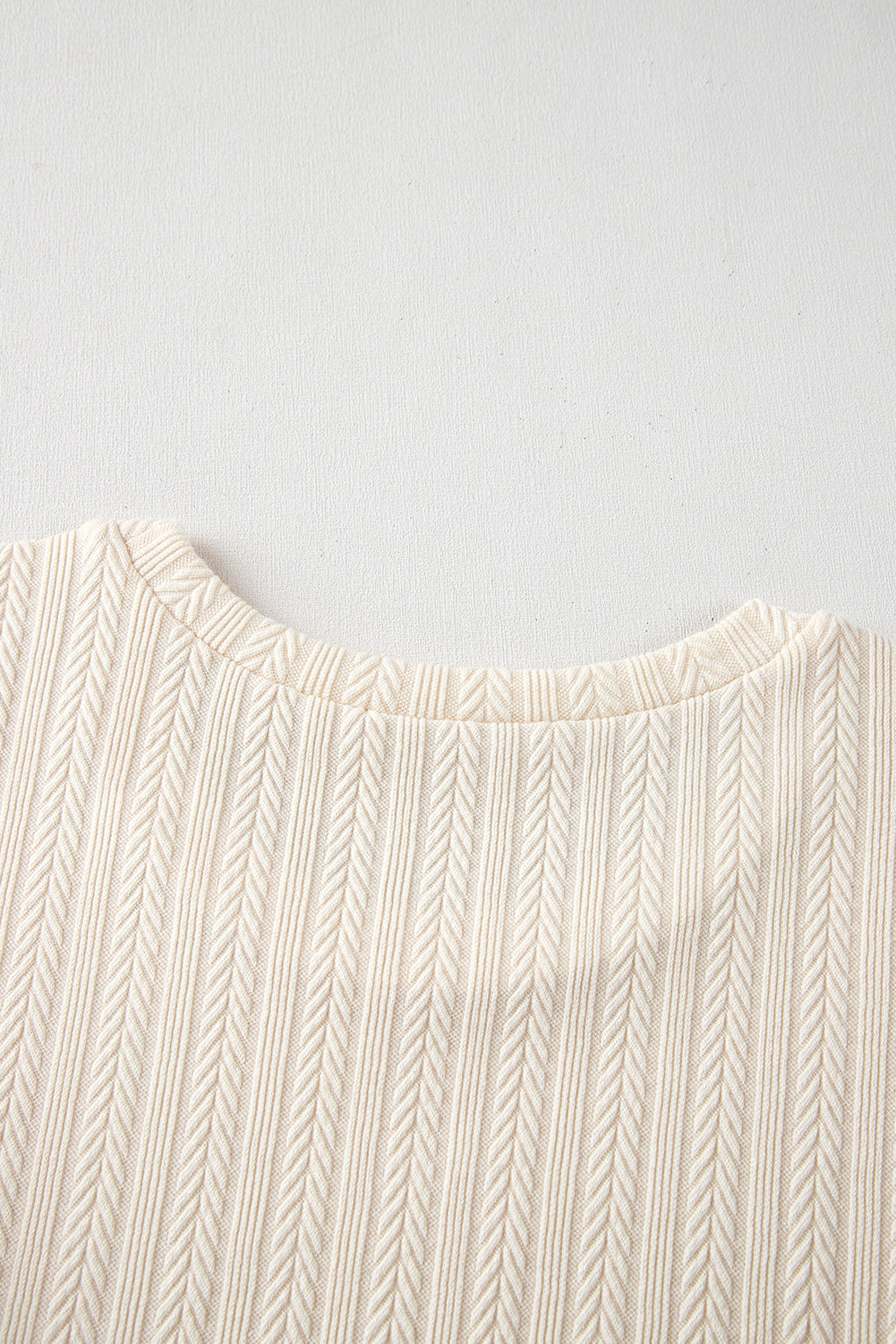 Violet Puff Sleeve Textured Blouse