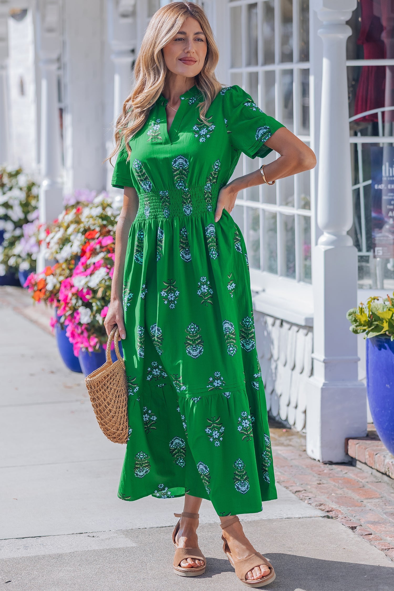 Davina Ruffle Hem Maxi Dress