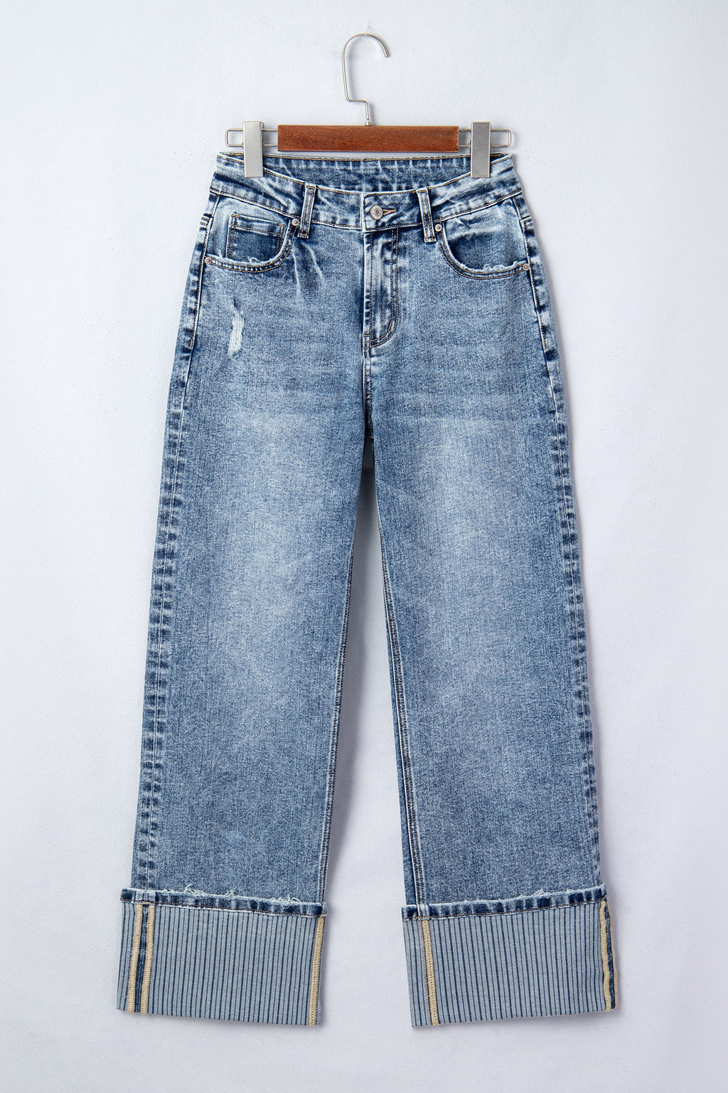 Elia Cuffed Straight Loose Jeans