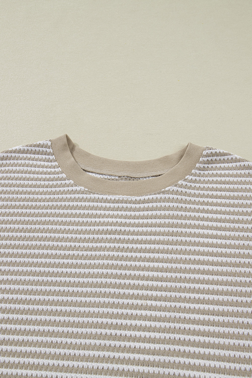 Vanessa Knit Ribbed Trim Long Sleeve PLUS Top